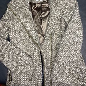 Calvin Klein Wool Jacket Full zip w/ silk lining